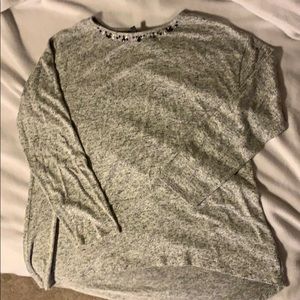 Limited Grey embellished sweater